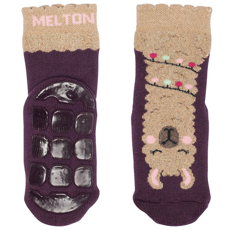 MELTON Hydrangea Llama socks - anti-slip