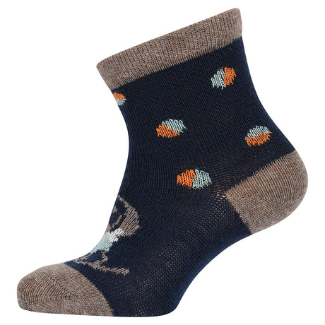 MELTON Peacoat Blue Dog fun socks