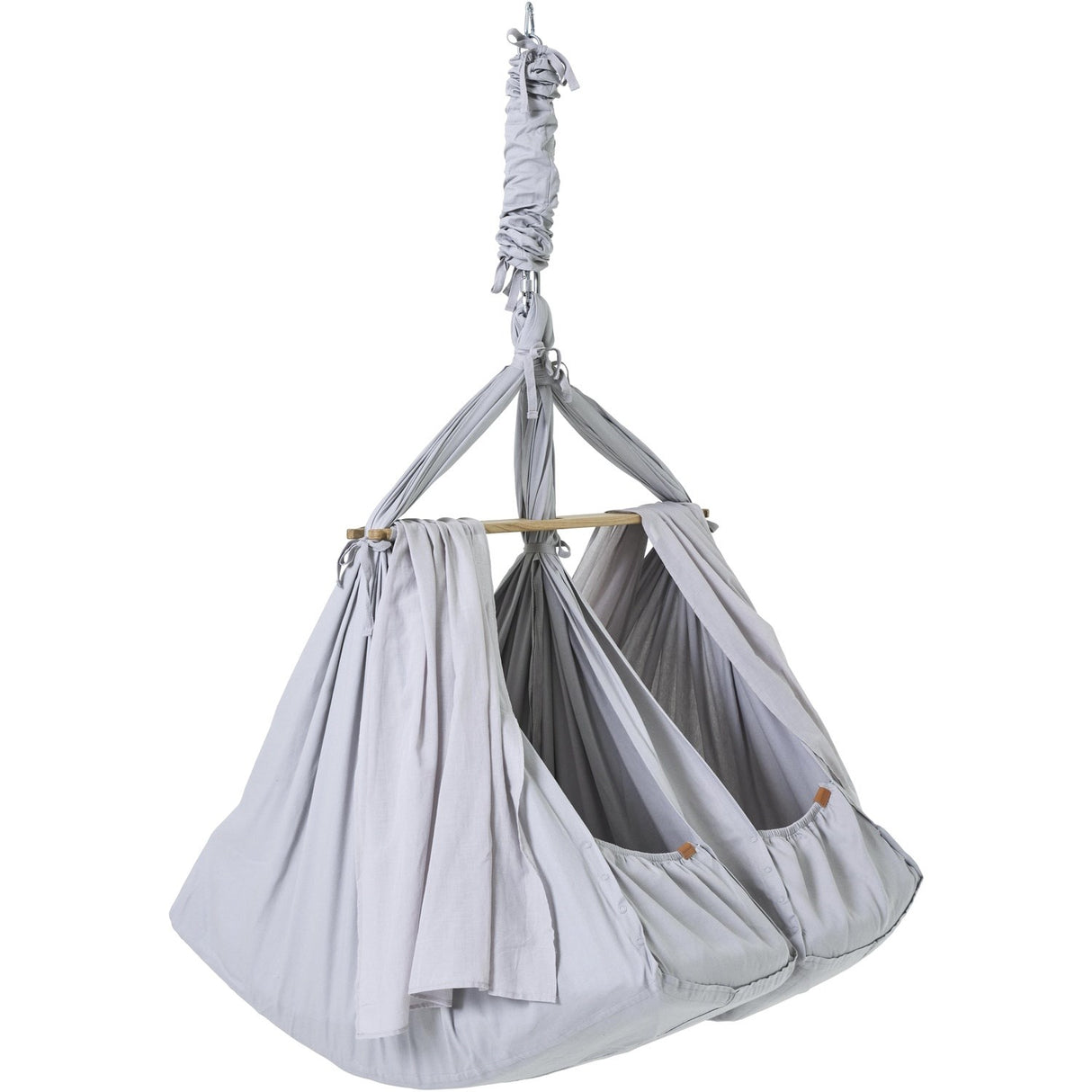 MEMBANTU Grey Organic Twin Hammock Premium