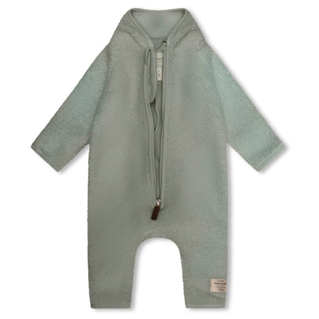 Mini A ture Pale Green Adel Teddy Fleece Full suit 2