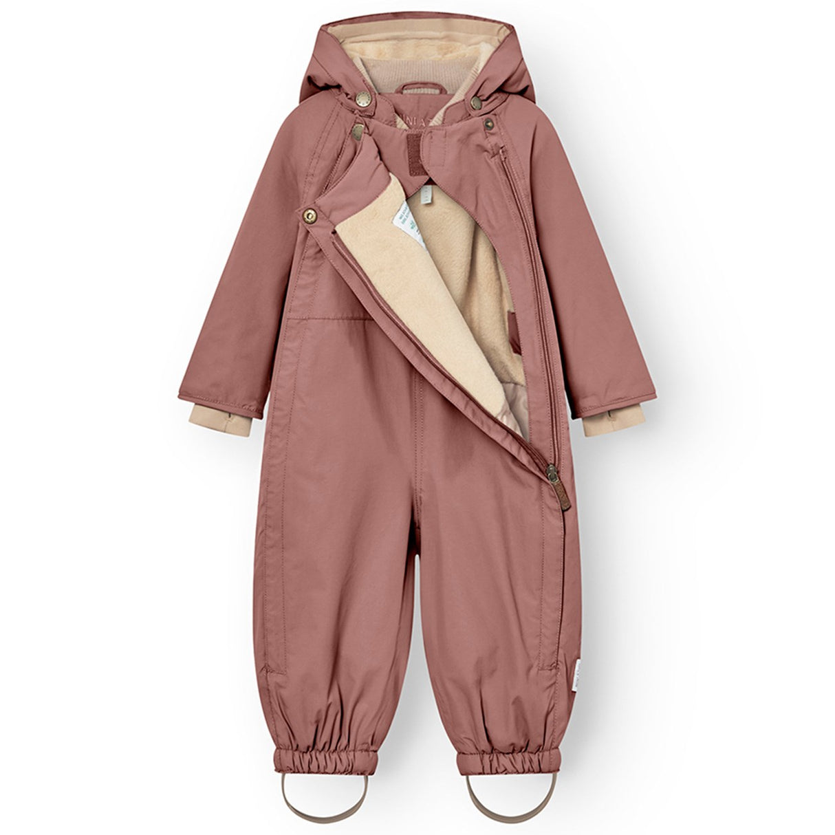 Mini A ture Light plum Wisti Fleece Snowsuit