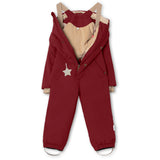 Mini A ture Red Merlot Wanni Fleece Snowsuit