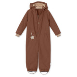 Mini A ture Rootbeer brown Wanni Fleece Snowsuit