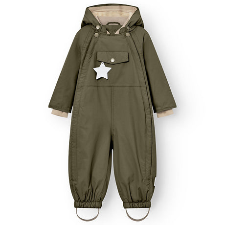 Mini A ture Olive night Wisti Fleece Snowsuit