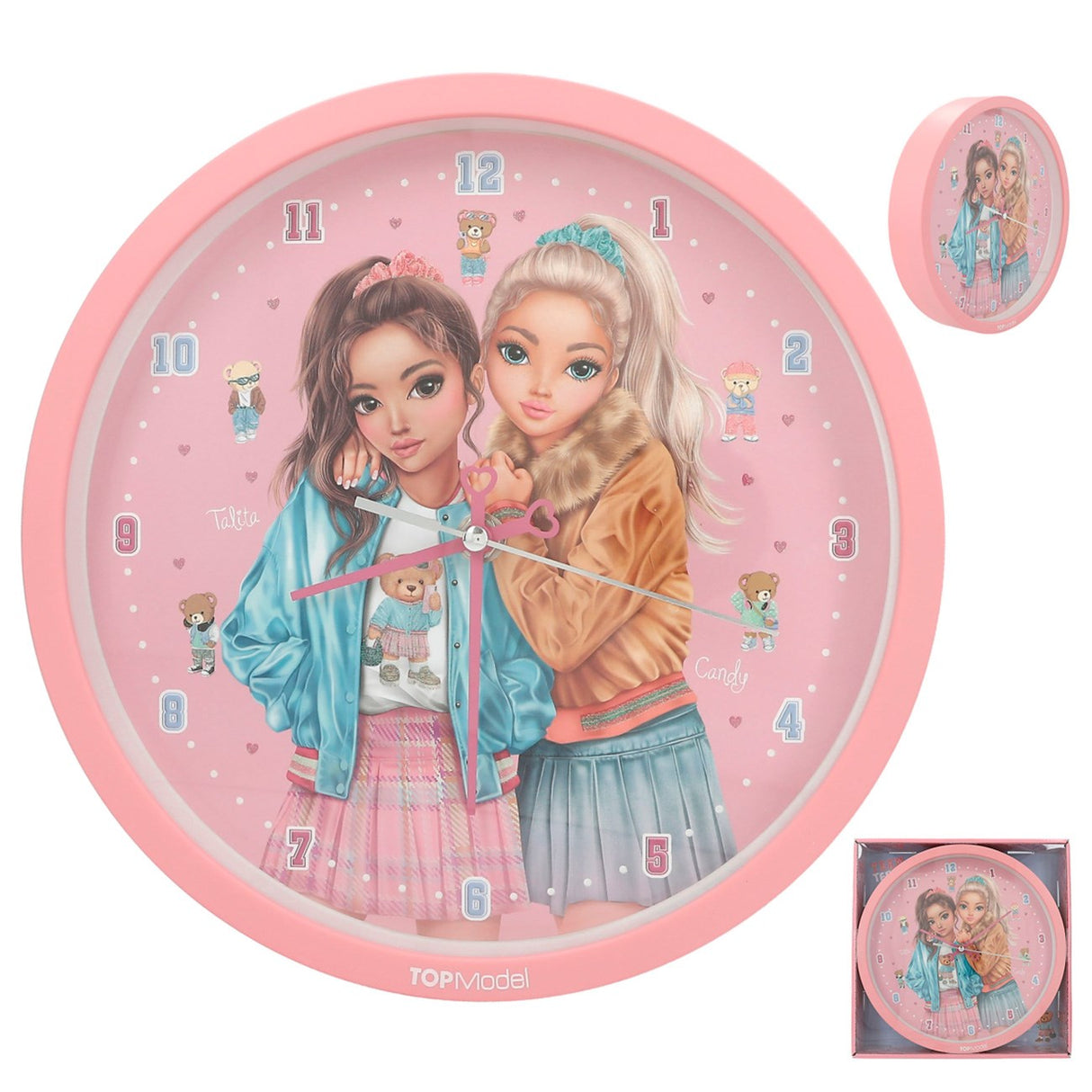 TOPModel Wall Clock TEAM TEDDY