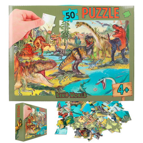 Dino World Puzzle 50 brikker