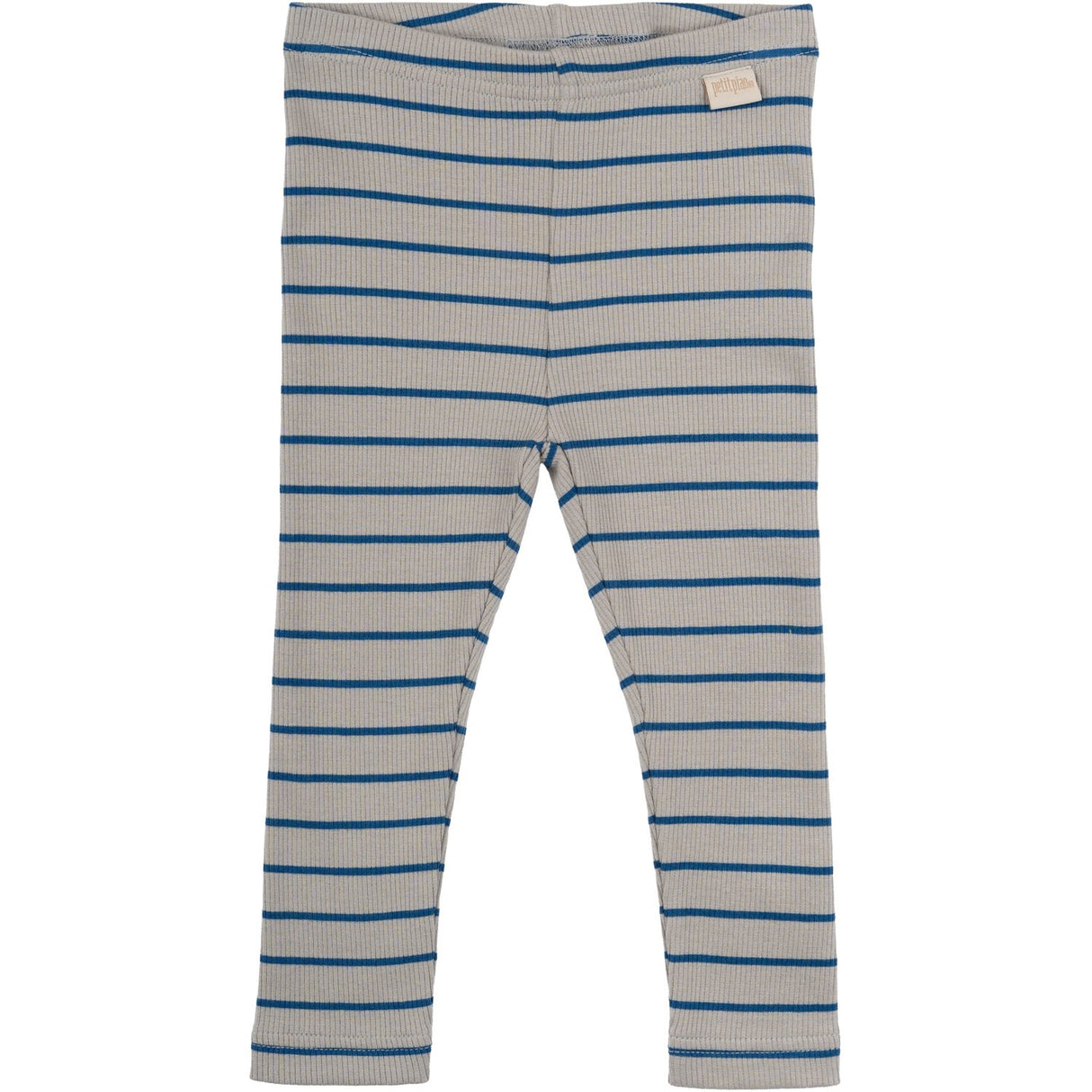 Petit Piao Deep Cobalt/Grey Stone Leggings Modal Thin Striped