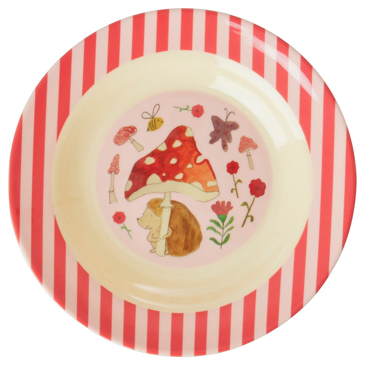 Rice  Melamine Kids Bowl with Pink Happy Forest Print - 250 ml