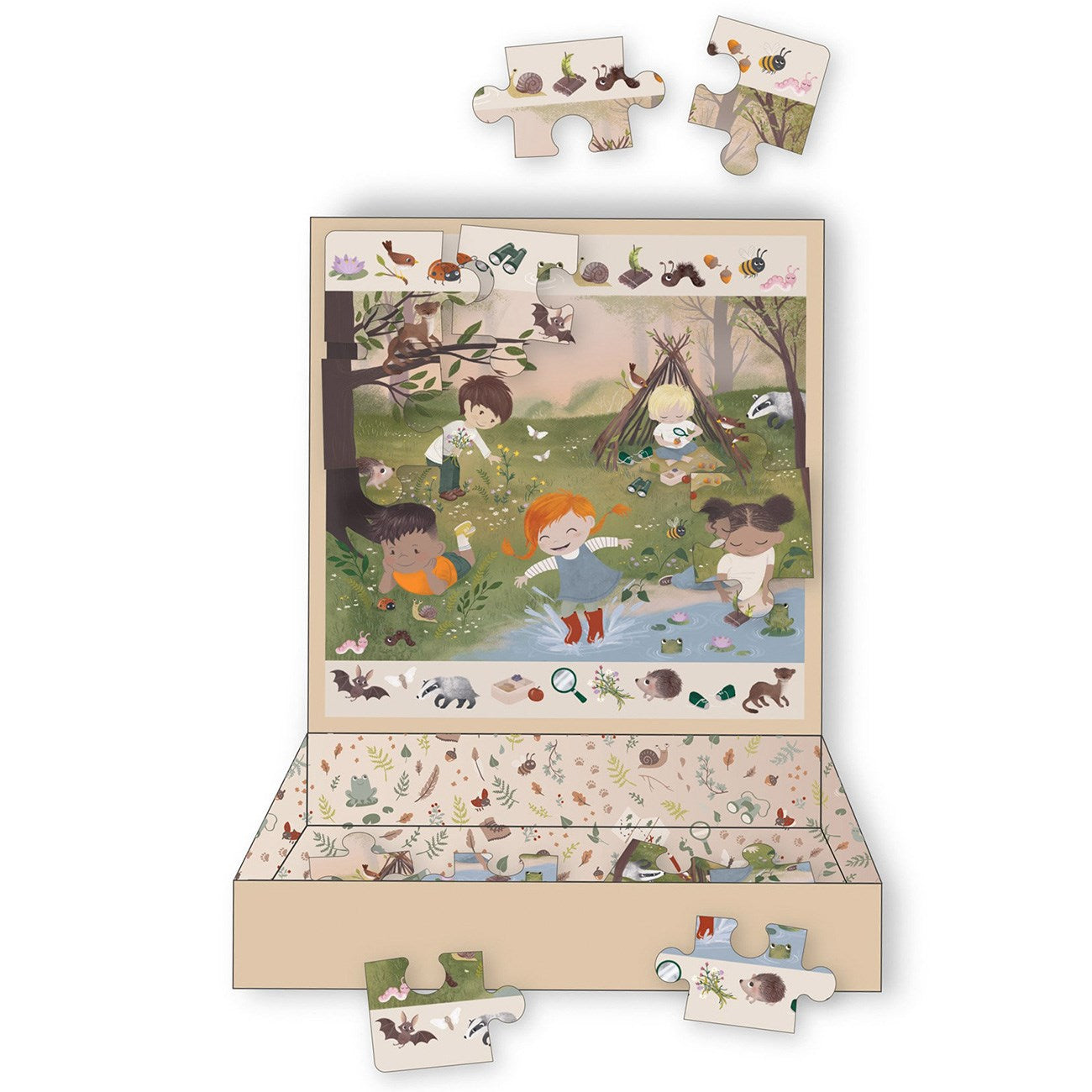 FILIBABBA Magnetic Game Jigsaw Puzzle "Adventure in the Forest"