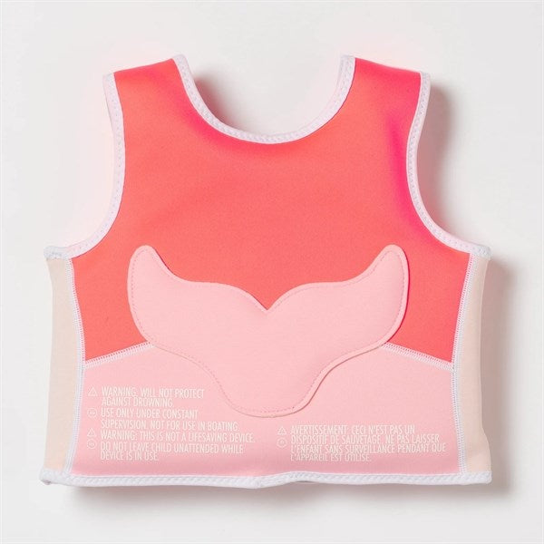 SunnyLife Swim Vest Melody the Mermaid Neon Strawberry 6