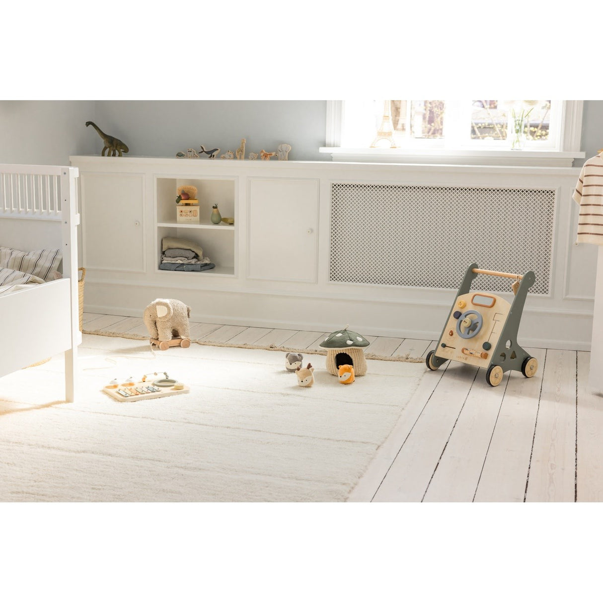 Sebra Wooden Activity Walker Car