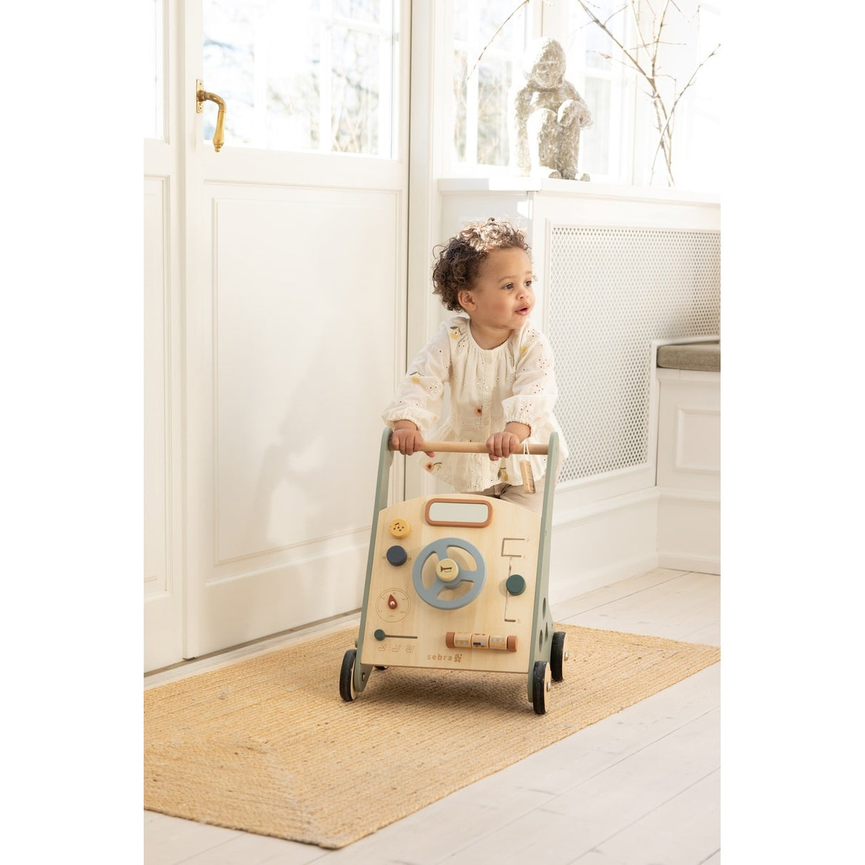Sebra Wooden Activity Walker Car