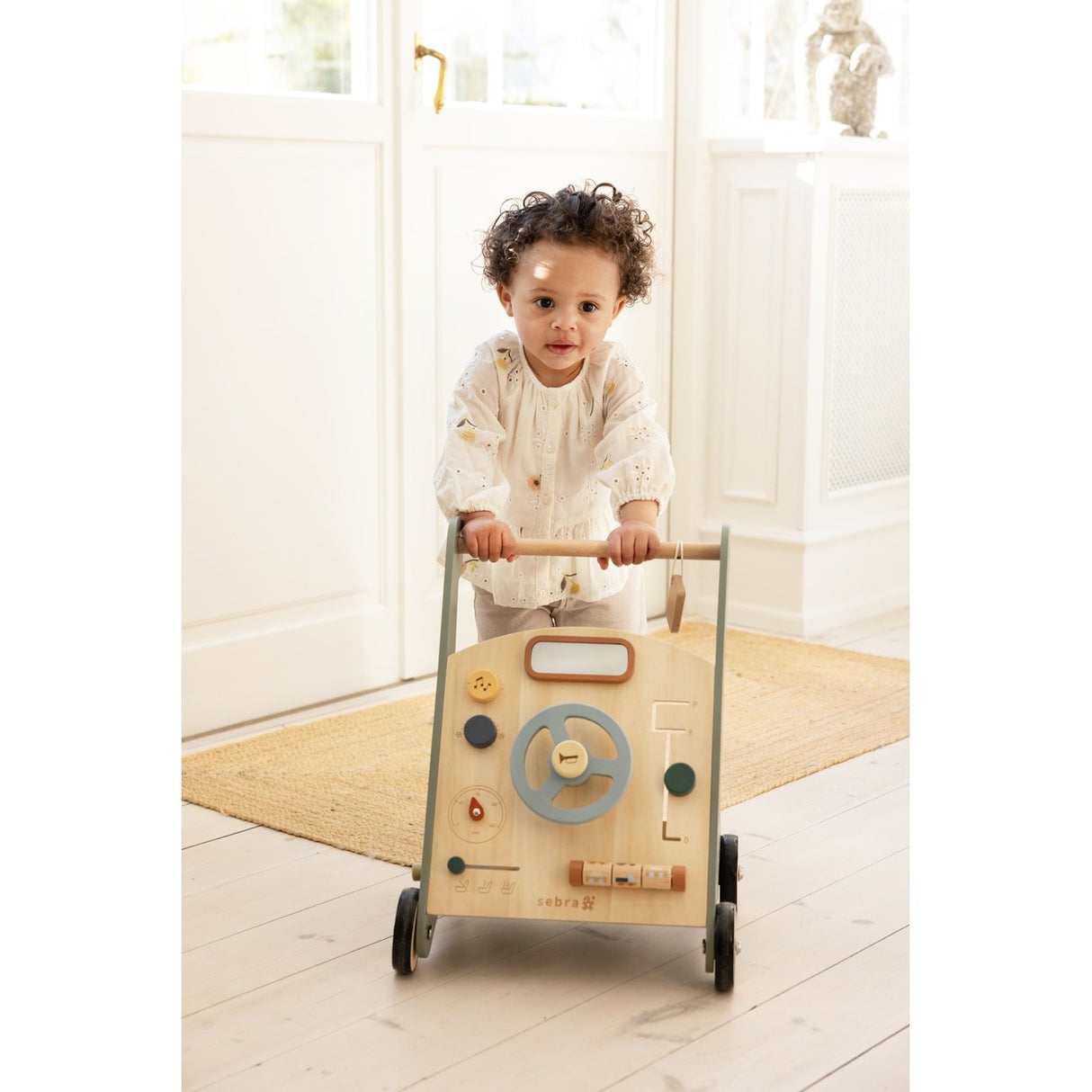 Sebra Wooden Activity Walker Car