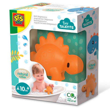 SES Creative Bathing Animals - Stegosaurus - Natural Rubber