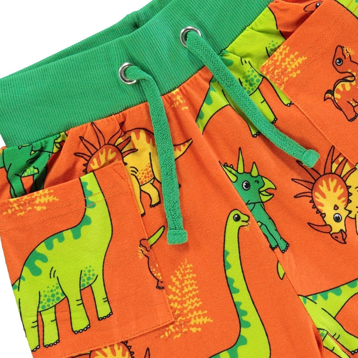 Småfolk Orange Shorts With Dinosaur 4