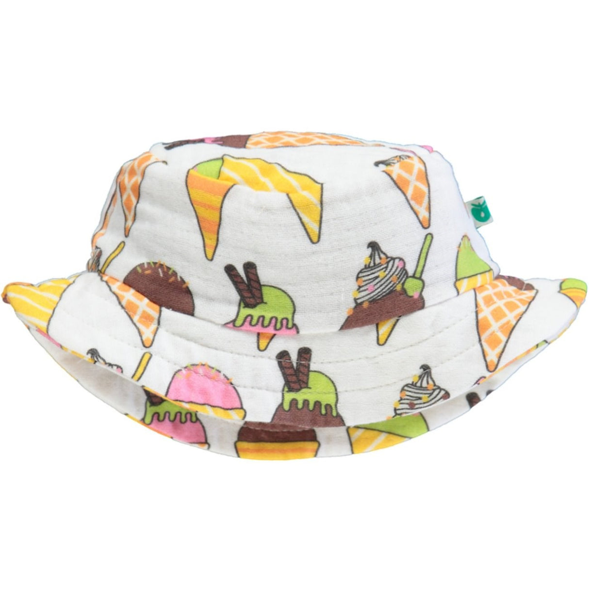 Småfolk Cream Sun Hat With Ice Cream