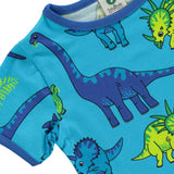 Småfolk Blue Atoll T-Shirt With Dinosaur 4