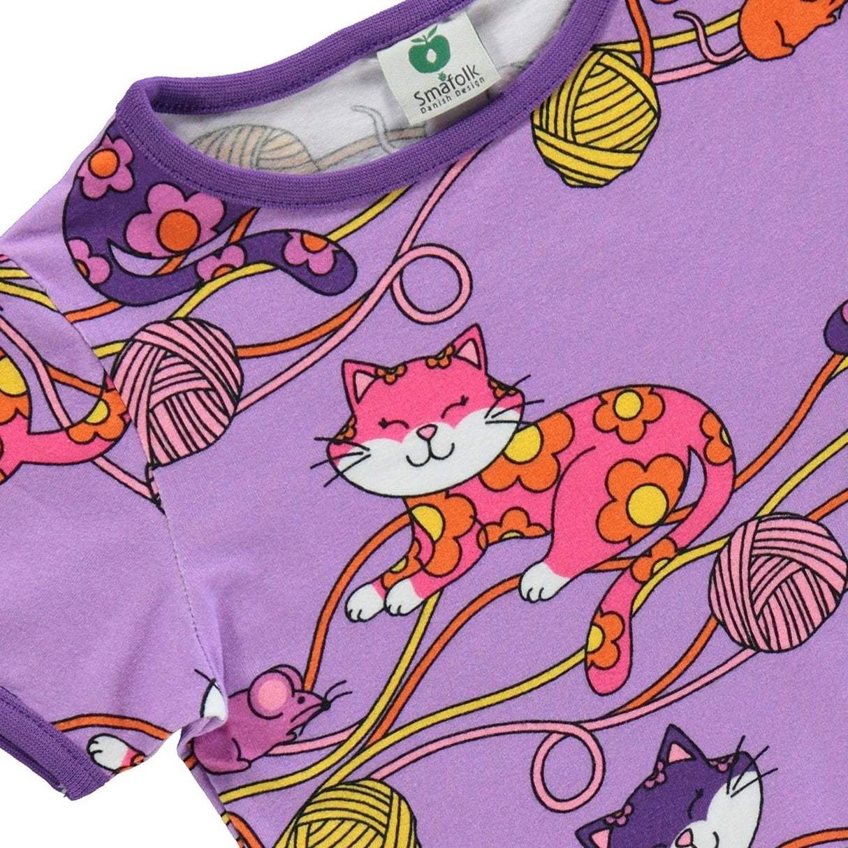 Småfolk Viola T-Shirt With Cats 4