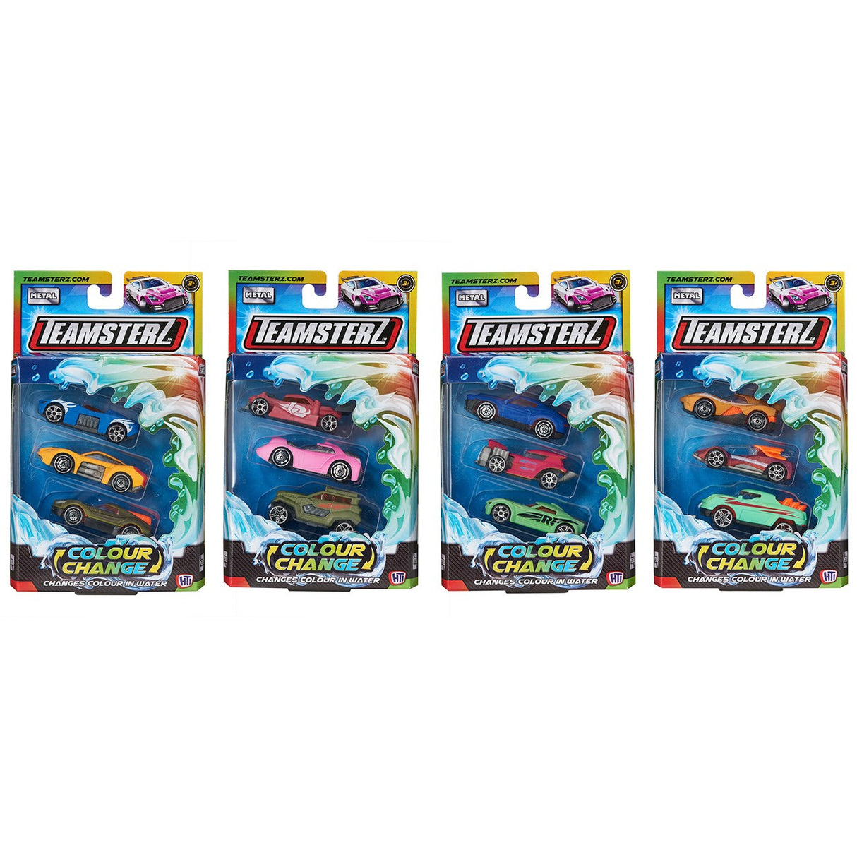 Teamsterz Colour Change die-cast car - 3 pack