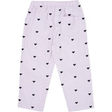 Copenhagen Colors Lavender W. Navy Hearts Twill Heart Pants