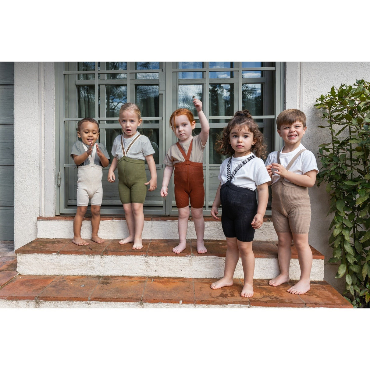 Silly Silas Cinnamon Shorty Tights With Braces