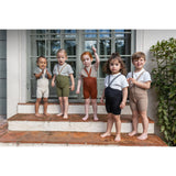 Silly Silas Cinnamon Shorty Tights With Braces