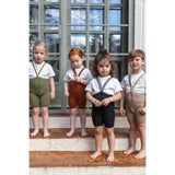 Silly Silas Cinnamon Shorty Tights With Braces