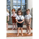 Silly Silas Cinnamon Shorty Tights With Braces