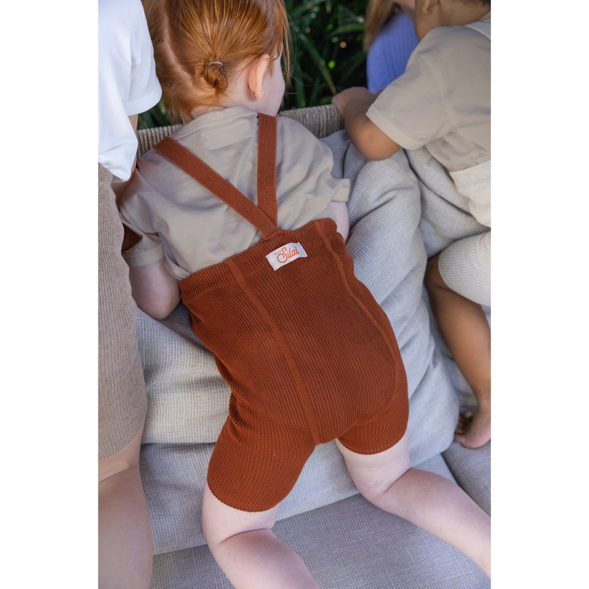 Silly Silas Cinnamon Shorty Tights With Braces