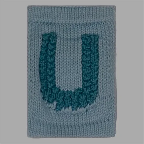 Smallstuff Knit Letter Blue