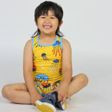 Småfolk Yellow Underwear Set With Mermaids 3