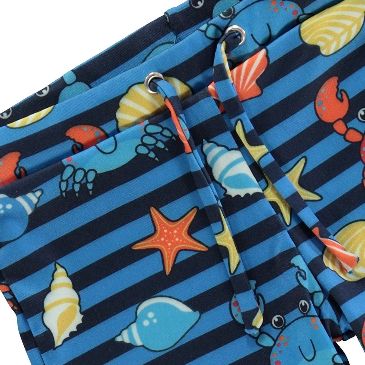 Småfolk Brilliant Blue UV50 Swimpants With Crabs 4