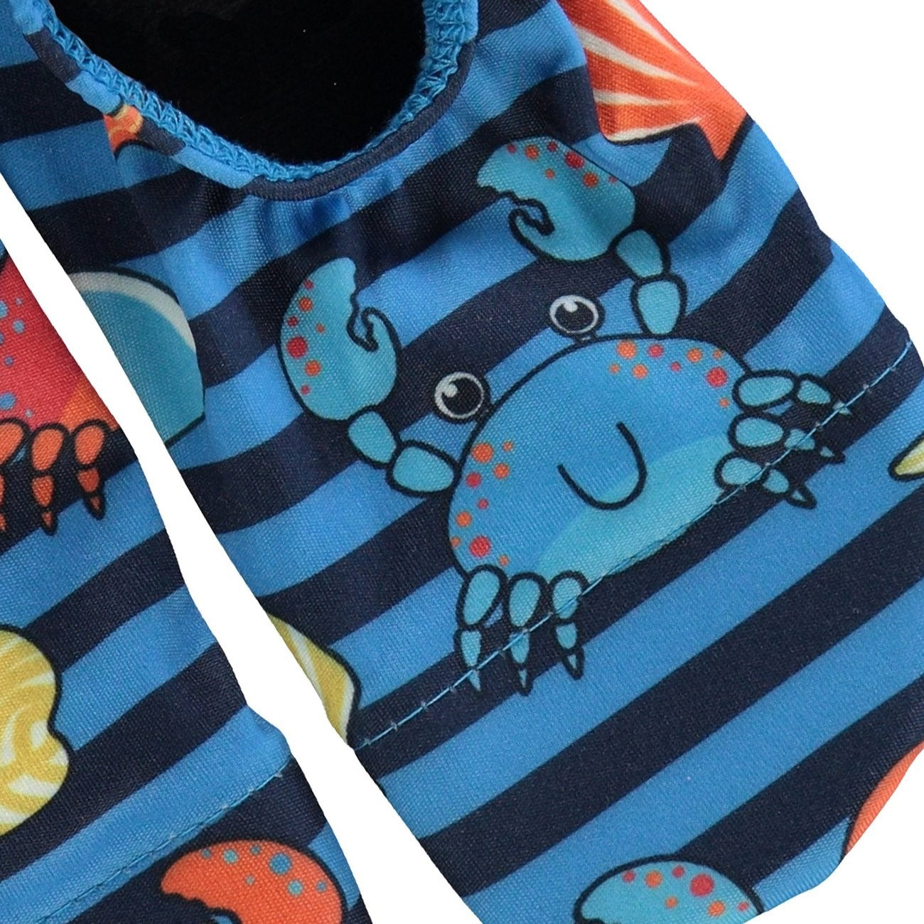 Småfolk Brilliant Blue UV50 Bathing Shoes With Crabs 4