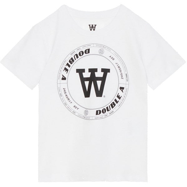 Wood Wood White Ola Tirewall T-Shirt