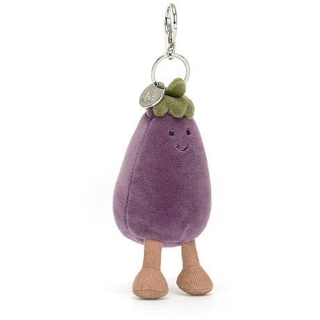 Jellycat Vivacious Vegetable Aubergine Bag Charm 12 cm