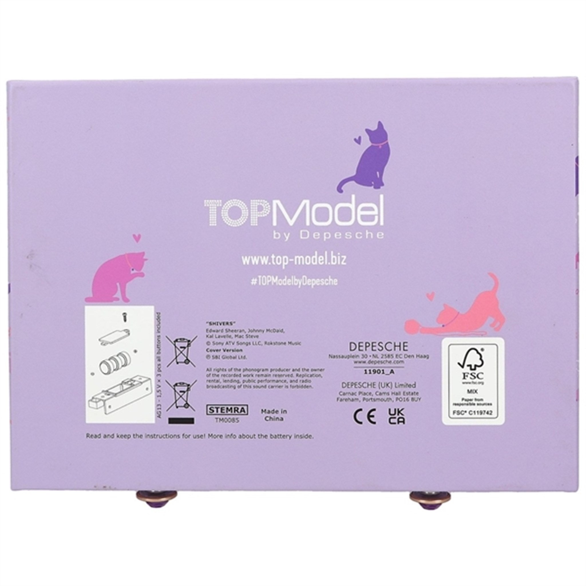 TOPModel Jewellery Box with Code and Music 8