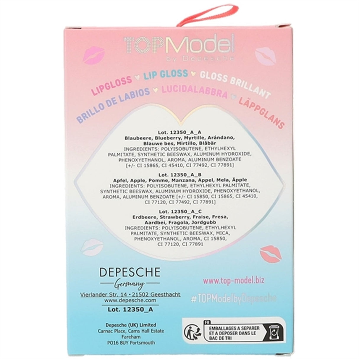 TOPModel Lip Gloss Set Beauty And Me