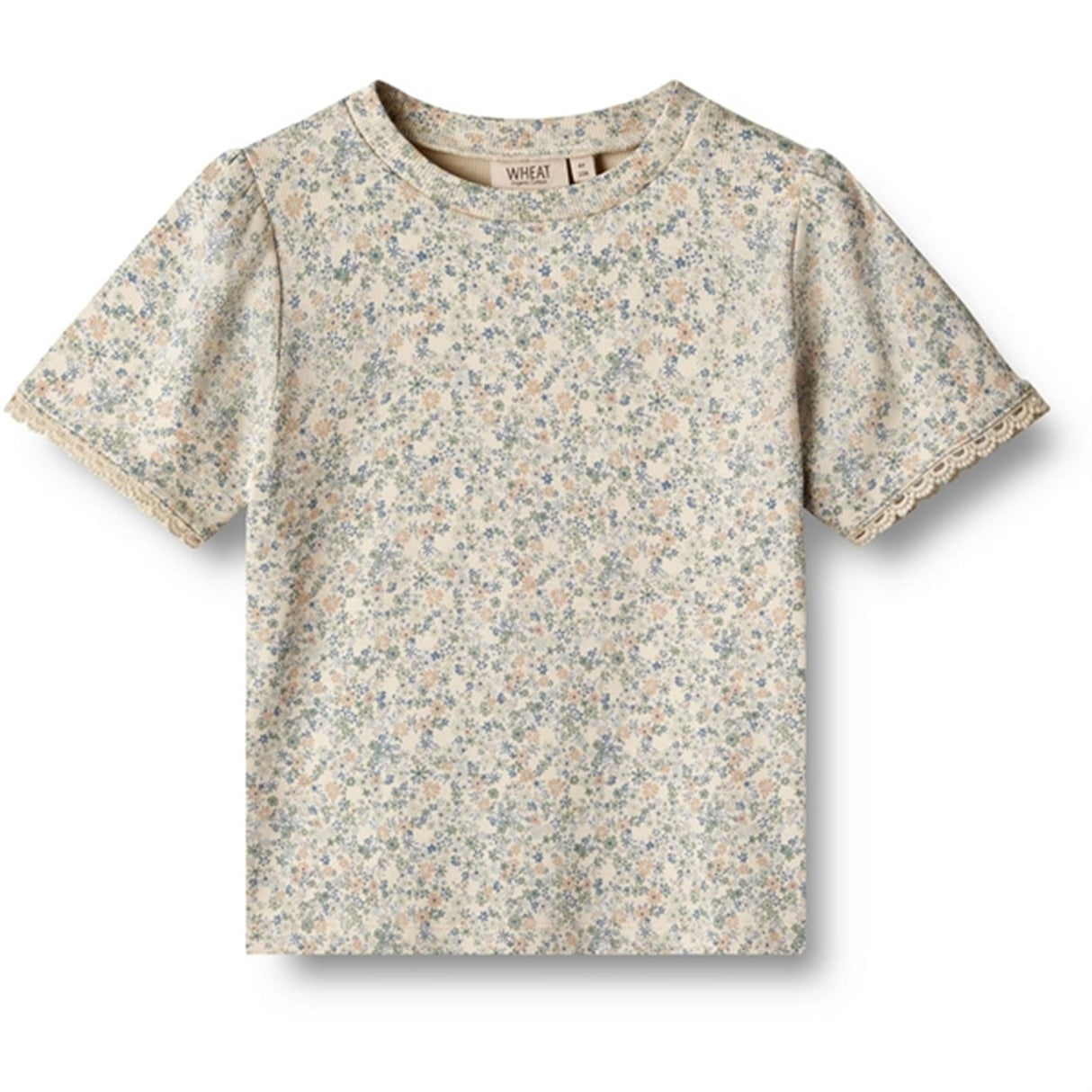 Wheat Sandshell Mini Flowers T-shirt Iris