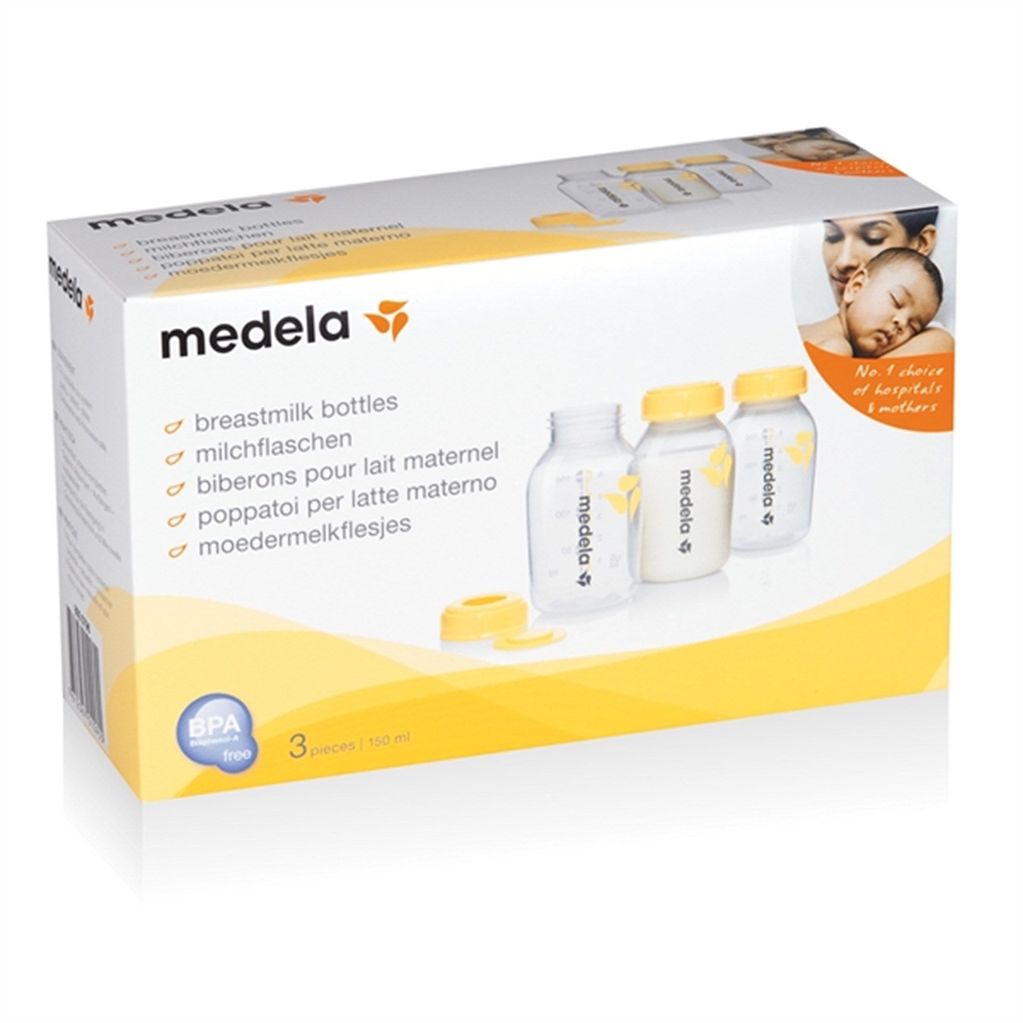 medela Bottles For Breast Milk 150 ml, 3-pack 2