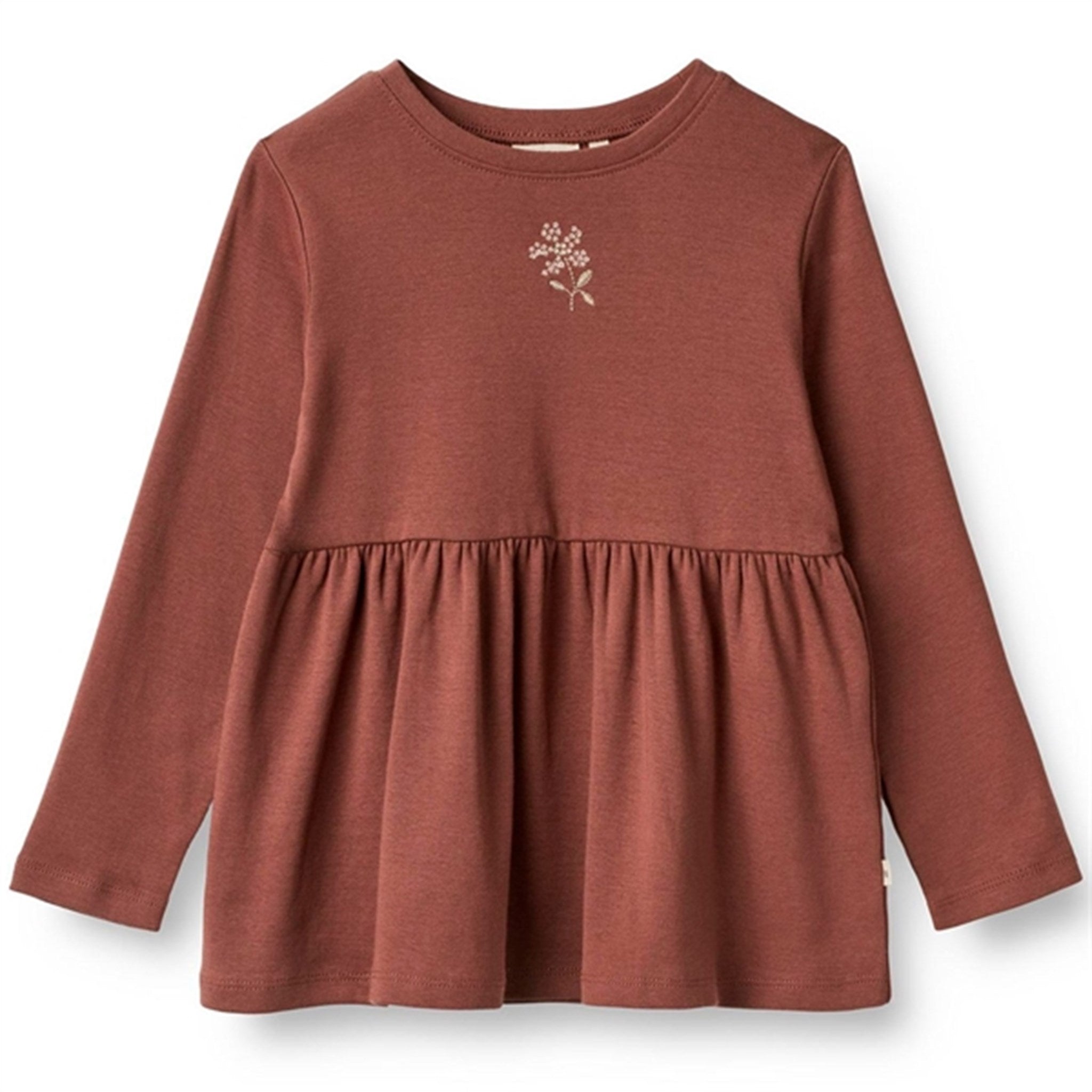 Wheat Plum Rose Blouse Marcia Embroidery