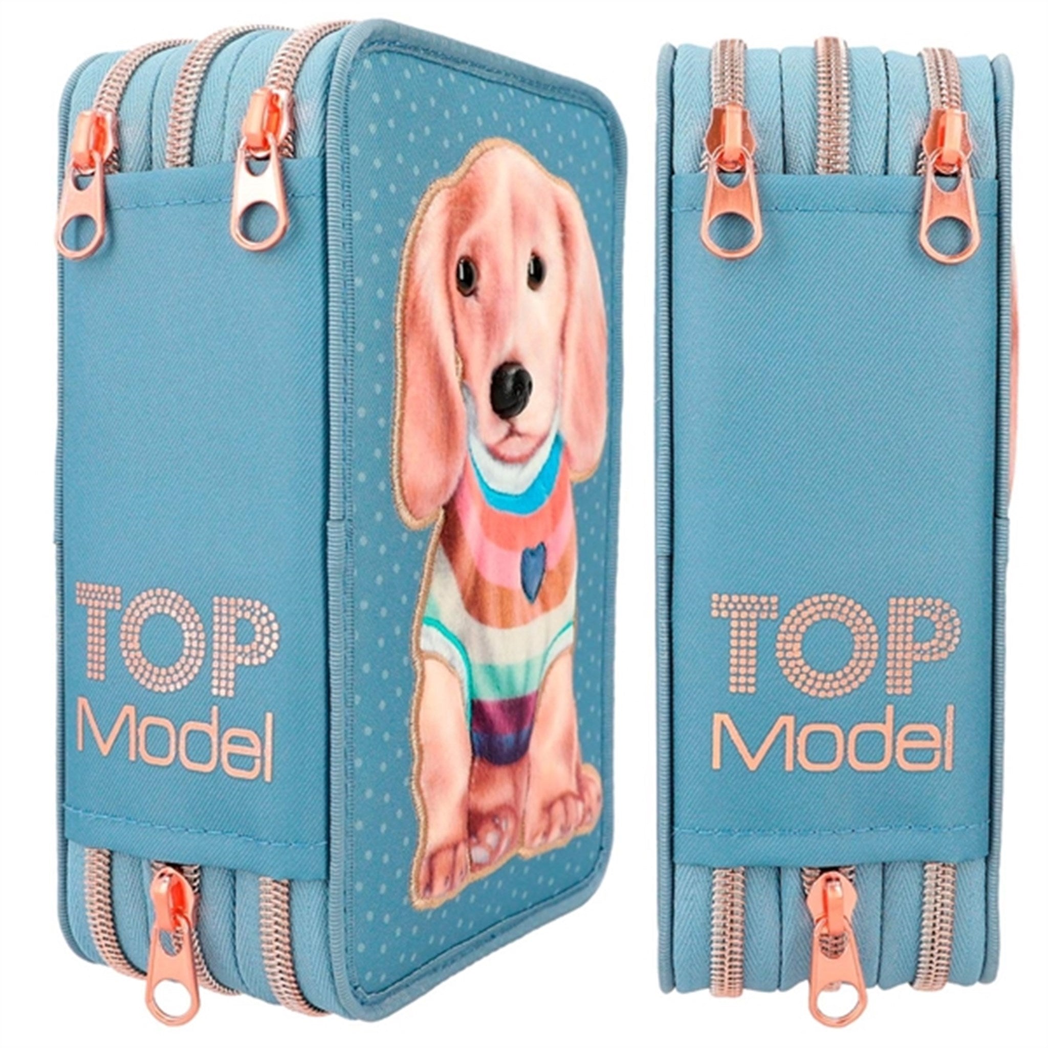 TOPModel Trippel Pencil Case City Girls Dog 2