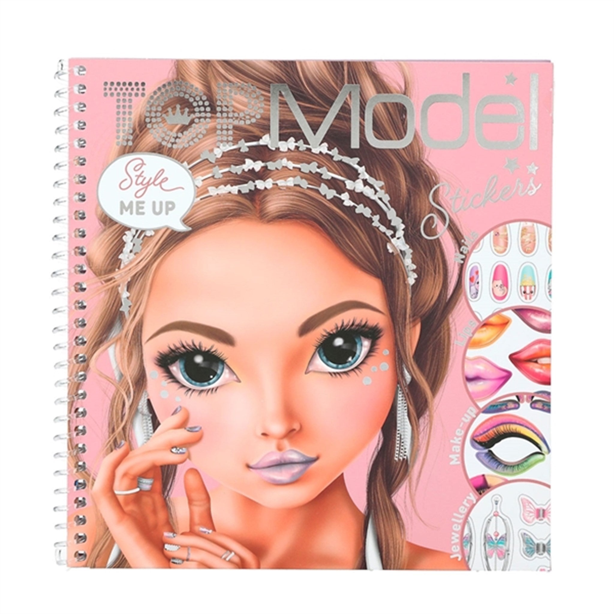 TOPModel Dress Me Up Face Sticker Book Glitter Queen