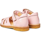 Angulus Sandal W. Velcro Peach/Peach Glitter 3