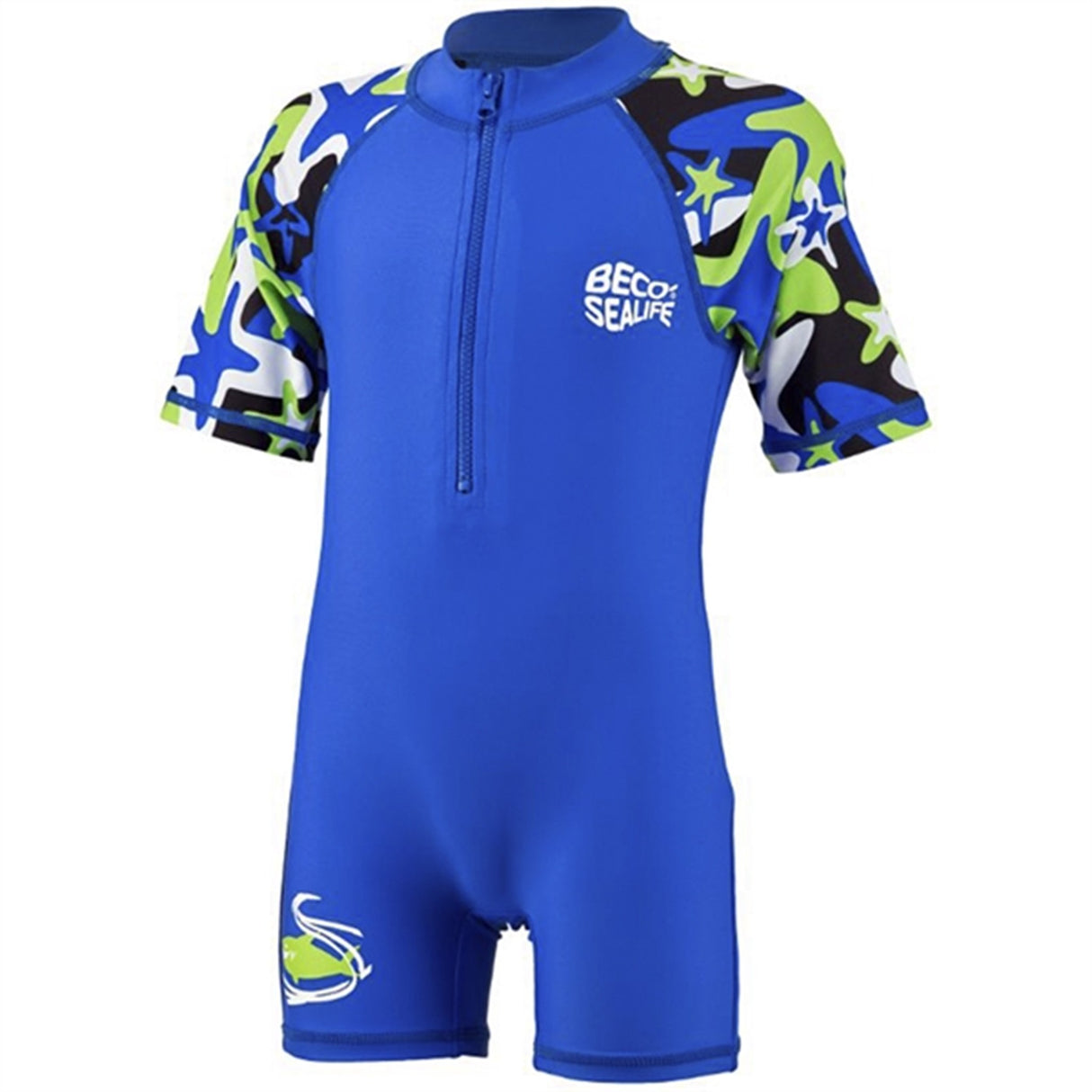 BECO Sealife Rashhguard Zip Dragt Blue