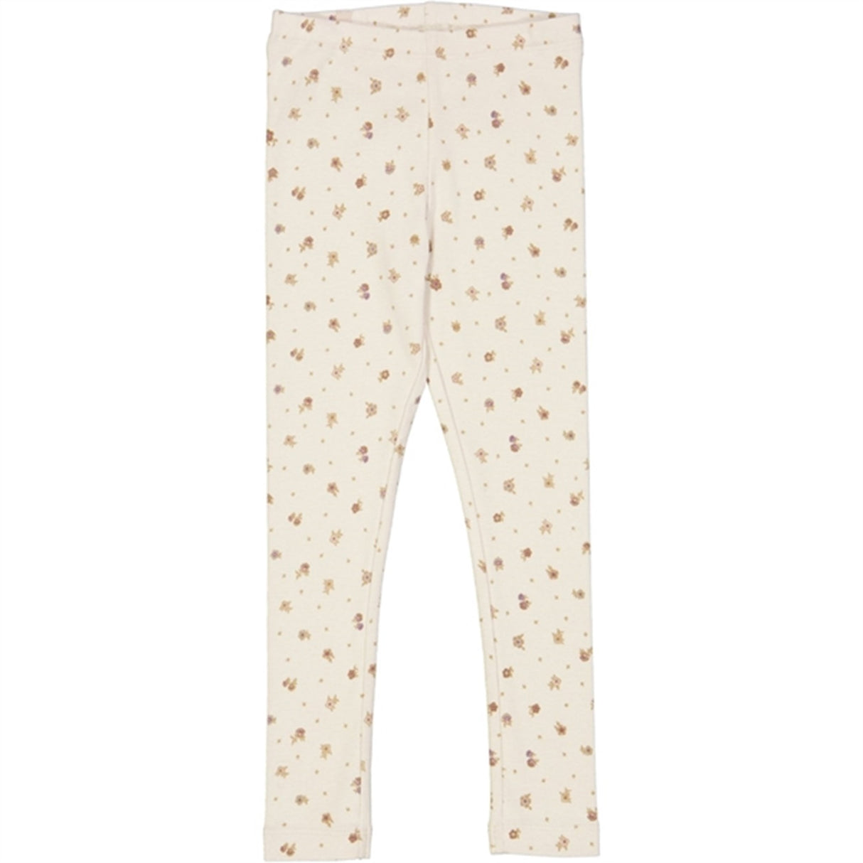 Wheat Chalk Flowers Jersey Leggings