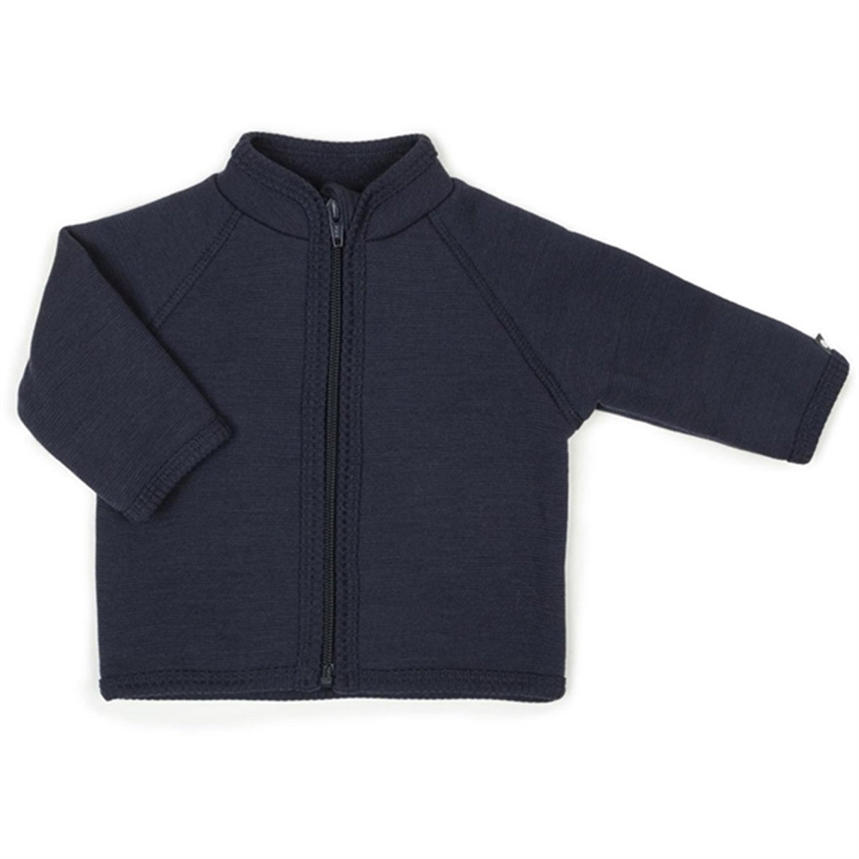 Smallstuff Wool Cardigan with Zipper Navy