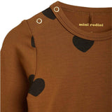 Mini Rodini Basic Hearts Brown Body