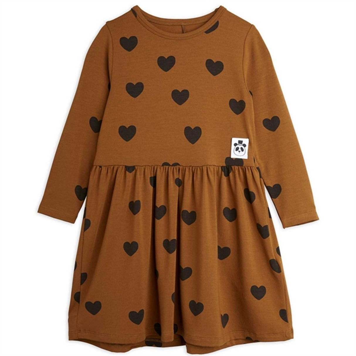 Mini Rodini Basic Hearts Brown Dress