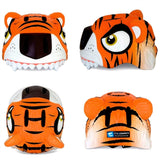 Crazy Safety Tiger Bicycle Helmet Orange