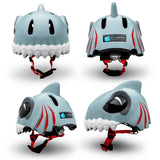 Crazy Safety Shark Bicycle Helmet Grey